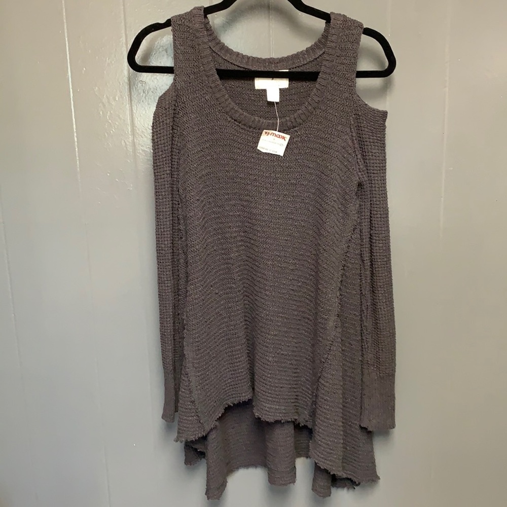 NWT Ruby moon open shoulder sweater SZ XS